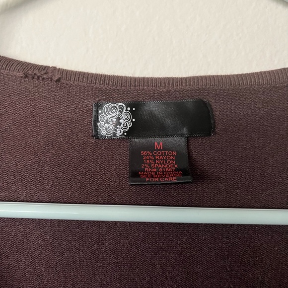 Brown button sweater - Picture 2 of 3